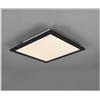 RL ALPHA PLAFONIERA APPLIQUE QUADRATA CM 30X30 LED 13,5W LUCE 3000K NERA MODERNA