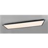 RL ALPHA PLAFONIERA RETTANGOLARE CM 120X30 LED 34W LUCE 3000K NERA MODERNA