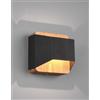 TRIO LIGHTING ARINO PICCOLA APPLIQUE IN LEGNO E METALLO NERO LED 4,3W LUCE 3000K DIMMERABILE MODERNA