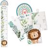 Otuuz Metro da Parete per Bambini Tabella di Misurazione dell'Altezza per Bambini Metro in Legno Regalo di Nascita Crescita Adatto per Ragazzi(Leone)