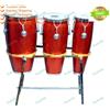 Fatto a mano Fibra Congo con supporto strumento a batteria percussioni