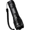 Blaupunkt Torcia a LED da 300 lumen, durata 4 ore, 5 modalità con SOS, zoomabile, in alluminio resistente all'acqua IPX4, luce di emergenza e campeggio (3 batterie AAA non incluse) - Confezione da 2