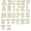 Eurowagens 26 Pezzi Toppa Adesiva In Chenille Lettere Toppe Lettere Varsity AZ