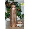 Handmade Bottiglia di rame martellato 900 ml bottiglia d'acqua in rame ayurvedico...