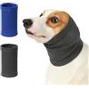 XFSRG 2 Pezzi Paraorecchie per Cane Riduce Rumore Elasticità Copri Orecchie Cani Paraorecchie Anti-Scosse Accessori per Toelettatura Bagno Fuochi d'Artificio Tuono (Blu + Grigio/M)