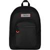 SEVEN Zaino Scuola Freethink Jet Black 34 Litri con Tasca PC Tablet