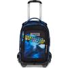 SEVEN Trolley Zaino Scuola Seven Jack 8WD Blu Fusion 34 Litri