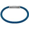 Fossil Bracciale da uomo in pelle o acciaio inossidabile con chiusura regolabile