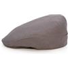 Sterkowski Derby Flatcap, berretto estivo da uomo, 100% lino, super leggero, con tessuto a rete traspirante, grigio medio, 62