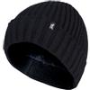 HEAT HOLDERS - Uomo Invernale Interno Pile Beanie Maglia Cappello con Risvolto (Nero (Tor), One Size)
