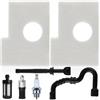 ZAMDOE MS170 MS180 Filtro Aria per STIHL MS 170 MS 180 017 018 MS170C MS180C Parti Motosega Sostituisci 1130 124 0800 Kit Messa a Punto Filtro Aria, con Candela Filtro Carburante Linea Olio