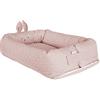 roba Riduttore per Lettino roba Style, con Faccia Coniglio, Lettino da Viaggio, per Fasciatoio, da 0 a 6 Mesi, Paracolpi, Jersey di Cotone, Regalo Nascita, Compleanno, Natale, Rosa