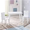 roba Set tavolo, 2 sedie per bambini, In legno laccato, Bianco