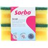Sorbo Spugne Abrasive Extra Large, spugne Extra Forti per Una Pulizia Profonda, Confezione da 2 spugne a Lunga Durata con Forma Easy Grip per Il Massimo Comfort Durante l'uso