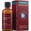 Mystic Moments | Olio di fragranze Patchouli e Rosa - 100 ml - Perfetto per saponi, Candele, Bombe da Bagno, bruciatori di Olio, diffusori e Articoli per la Cura della Pelle e dei Capelli
