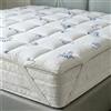 Italian Bed Linen Topper AIR letto Piazza e Mezza 120x195, Imbottitura 300 gr/mq, Soffietto di 3 cm, Coprimaterasso Traspirante con Elastici per il fissaggio, Lavabile in Lavatrice