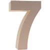 Numero 7 in Cartone h 17,5 cm