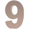 Numero 9 in Cartone h 17,5 cm