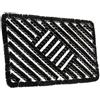 Hanse Home Grid Brushes Zerbino in cocco e gomma, 45 x 75 cm, antiscivolo, per interni ed esterni, con spazzole in cocco, resistente alle intemperie, per esterni, colore nero