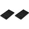 SagaSave 2 cuscinetti abrasivi in schiuma morbida, 80 x 133 mm, cuscinetto di supporto per levigatrice con interfaccia e velcro, compatibile con levigatrice Festool RTS 400, RS 400, RTSC 400