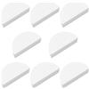 INCREWAY Pomelli per cassetti, 8 pezzi, Pomelli per cassetti a mezzaluna in lega di alluminio, maniglie per armadi in oro per mobili a semicerchio, maniglie moderne per hardware, pomelli decorativi