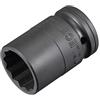 sourcing map Chiave a bussola a 12 punte da 0,75, 27 mm, in acciaio CR-MO | Lunghezza 56 mm, misure metriche standard