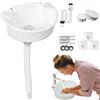 Ayolofei Beccuccio in plastica, piccolo, con tubo e tappo di scarico e accessori per il drenaggio, per campeggio, giardino, cantina, cantieri