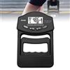 GOMETY Misuratore di forza manuale digitale, 396lb/180 kg, misuratore di forza manuale, con presa sensibile, tester di forza elettronica, grande schermo LED con cavo di ricarica USB (nero)