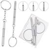 ASTER 2 Pezzi 3 in 1 Cacciavite per Occhiali Kit di riparazione, Cacciavite da Tasca a Doppia Punta, Mini Multifunzione Cacciavite per Occhiali, Sole, Orologi, Gioielleria