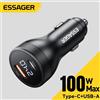 Essager 100W Caricabatteria da auto USB C Ricarica rapida PD 45W per iPhone 15 pro 14 Xiaomi Poco Samsung Galaxy S24 Caricabatterie rapido Ricarica