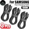 ZUIDID Cavo di ricarica rapido USB tipo C a C da 3 pezzi PD 100W per Samsung Galaxy S22 S23 S24 S25 Plus Note Ultra A53 A54 cavo dati di ricarica