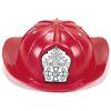 Carnival Toys Casco Pompiere Bambino Rosso - Elmetto Vigile del Fuoco in Plastica per Carnevale, Feste, Cosplay e Giochi di Ruolo