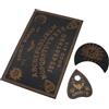 ANCLLO Set di Tavole in Legno per oracoli mistici Fatti a Mano, Formato A4, Completo di Sole, Luna e Stelle, Classico Gioco da Tavolo in Stile Ouija