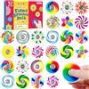SCIONE 52 Pezzi Mini Spinner Arcobaleno - Plastica Resistente, Giocattoli Sensoriali Silenziosi per Bambini- Regali per Borse Festa, Premi Scolastici, Regali di Compleanno, Antistress