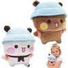 Nzkeuf Bubu Dudu Peluche, 2 Pezzi Bubu And Dudu Plush, 20 cm Bu-du and Du-du Plush Toy, Decorazioni per la scrivania, regali per ragazzi e ragazze