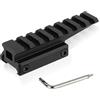 ToopMount Fast Optic Riser Mount Base 20mm Picatinny Rail 8 Slot 3.5 Lunghezza 0.9 Altezza Adattatore per Montaggio Corto Offset in avanti Accessori per Montaggio su Guida