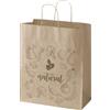 Sacchetto di carta da 80-90 g/m² con manici intrecciati, 32 x 17 x 39 cm Kraft personalizzate o neutre