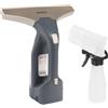 Beldray Cordless Window Vacuum + - Portatile e ricaricabile, pulizia di specchi e vetri, serbatoio dell'acqua rimovibile da 100 ml, include flacone spray e tampone per salviette, titanio, BEL01985VDE