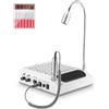 Kixolo 4 In 1 Fresa per Unghie Professionale, Aspiratore Unghie, Poggiamano per Unghie con Luce Led Regolabile a 360°, 30000 Rpm Lima Elettrica per Unghie, Nail Drill per Uso Domestico e In Salone