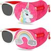 HIFOT benda occhio pigro bambini 2 Pezzi, Unicorno eye patch coprente per occhio pigro ambliopia,Benda per occhio per occhiali che curano ambliopia
