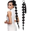 Ausing Trecce extension, code di cavallo a bolle, extension per capelli soffici, code di cavallo morbide e testurizzate per donne 75cm