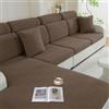 Ystyle Copriseduta Divano Elasticizzato, Copricuscini Divano Universale Lavabile, Soft Copridivano Cuscini Separati Antiscivolo (1 Posto, Marrone)