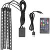 FTVOGUE 8 Colori RGB LED Light Light 48 LED Controllo Vocale Striscia LED LED RGB USB con Telecomando per L'illuminazione della Decorazione per Feste