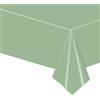 POPOYU Tovaglia Verde Salvia Decorazioni per Feste di Compleanno, 137x274cm Gigante Carta Tovaglia per Bambini, Baby Shower, Matrimonio, Natale