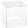 Scotton Spa 20 Pezzi Scatola PVC Trasparente Automatica 8x8x8 cm Portaconfetti per Bomboniere