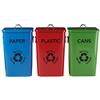 Premier Housewares - Cestini in plastica, Carta e lattine con Logo, Multicolore, Set da 3