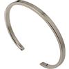 Arfasatti Bracciale Rigido in Argento 925 Massiccio Stretto Fatto a Mano in Italia