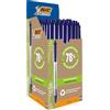 Bic Penna Ecolutions Clicstic, Blu, confezione 50 pezzi