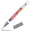 Edding 4085 Pennarello a Gesso - Argento - Punta tonda 1-2 mm - Penna a gesso per lavagna cancellabile - per scrivere su finestre, vetro, specchi - inchiostro opaco altamente coprente