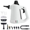 Ibergrif Pulitore a Vapore Portatile, Pistola a Vapore 1050W con 12 Accessori, 3 Bar Alta Pressione, Soluzione Naturale Senza Additivi, per Divani, Cucina, Fughe e Vetri, 350ml, Bianco